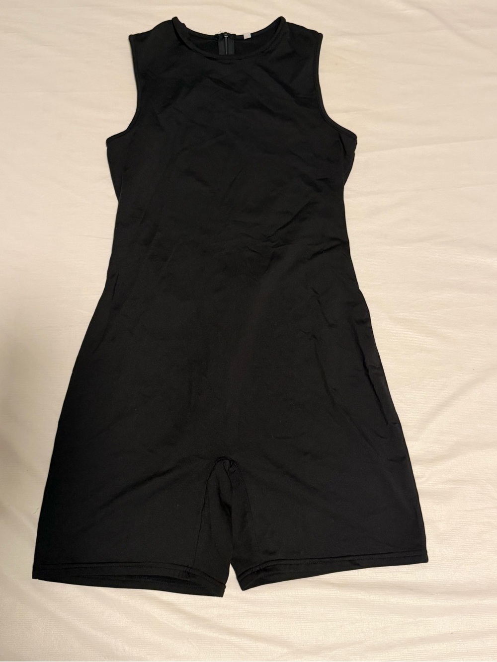 Women’s Black Sleeveless One-Piece Romper